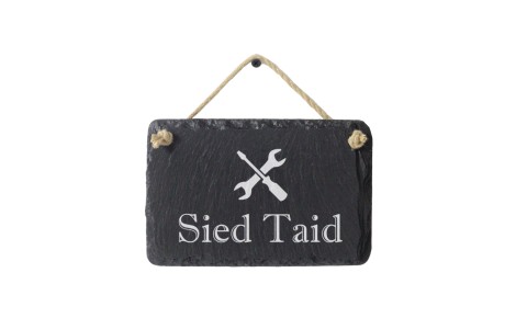 Sied Taid Shed Sign